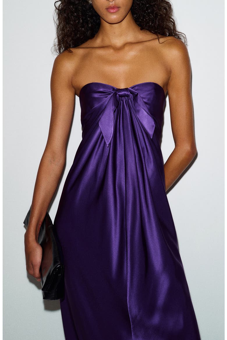 x Alexa Chung Radziwill Strapless Dress, Alternate, color, PURPLE