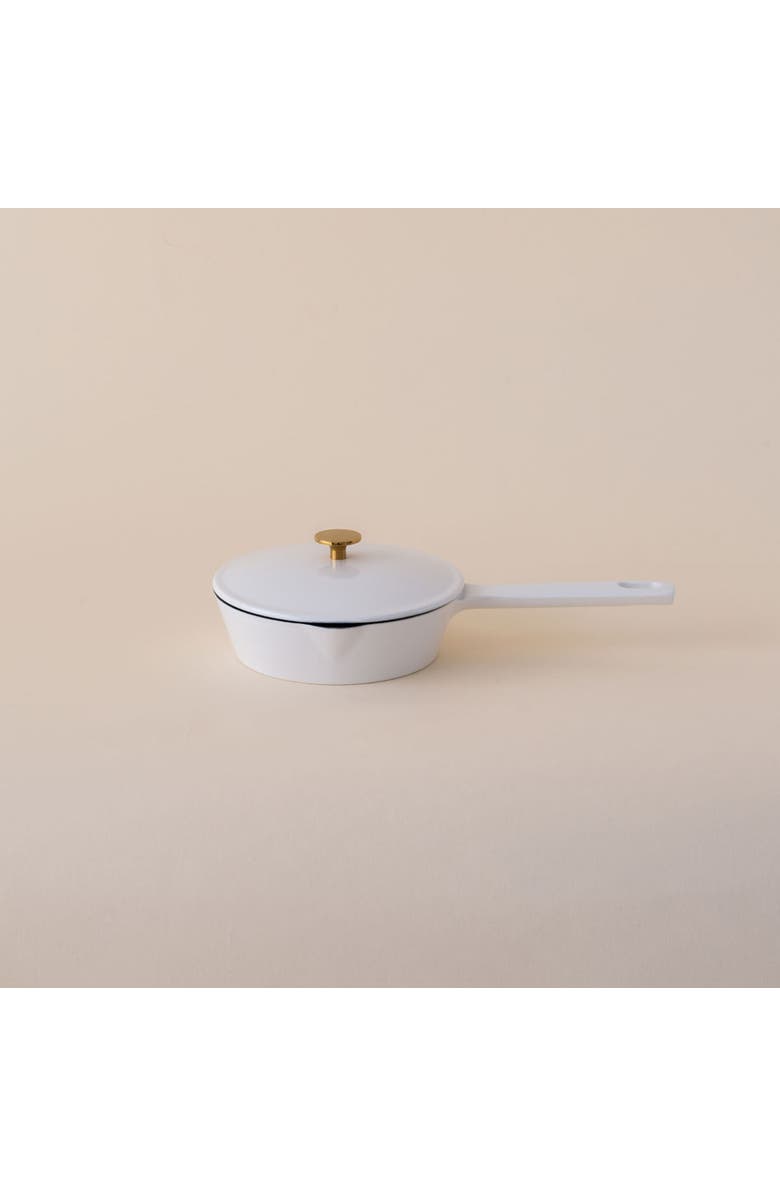 KANA 6-inch Micro Skillet with Lid, Main, color, White