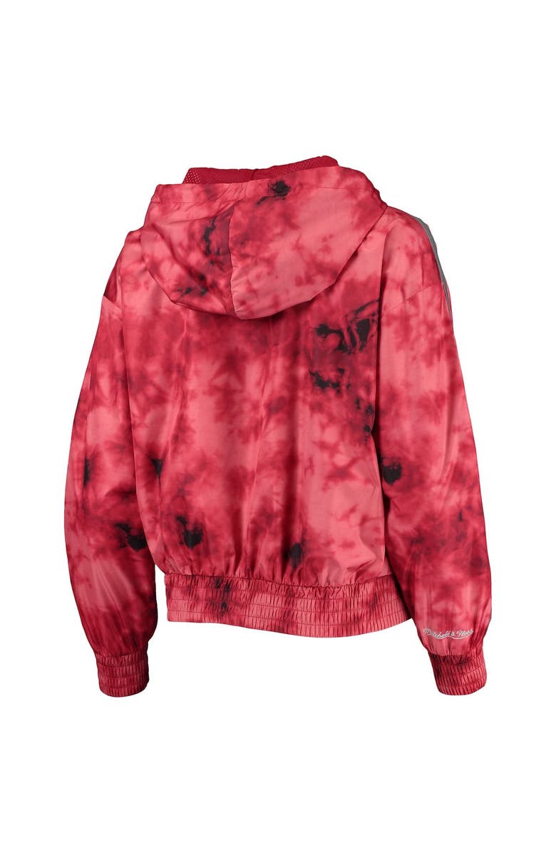 Mitchell & Ness Women's Mitchell & Ness Red Chicago Bulls Galaxy Sublimated Windbreaker Pullover Full-Zip Hoodie, Alternate, color, Red