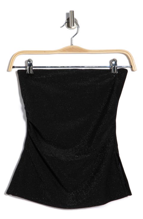 Metallic Knit Tube Top