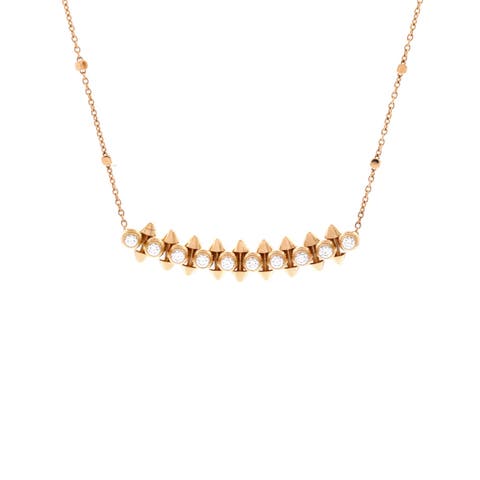 Clash de Cartier Pendant Necklace 18K Rose Gold with Diamonds