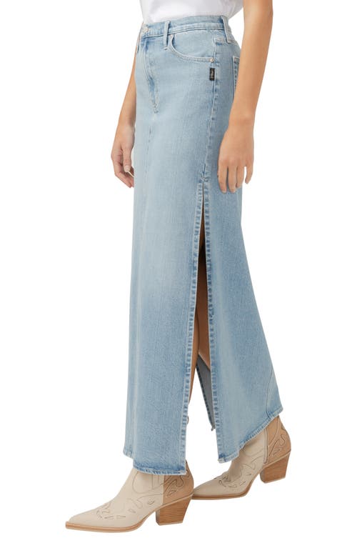 Silver Jeans Co. Denim Maxi Skirt In Indigo