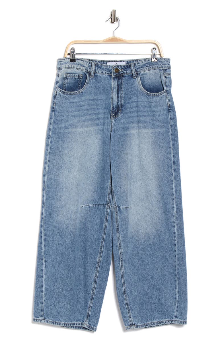 FLYING ANGEL Wide Darted Barrel Leg Jeans, Alternate, color, Vintage Wash