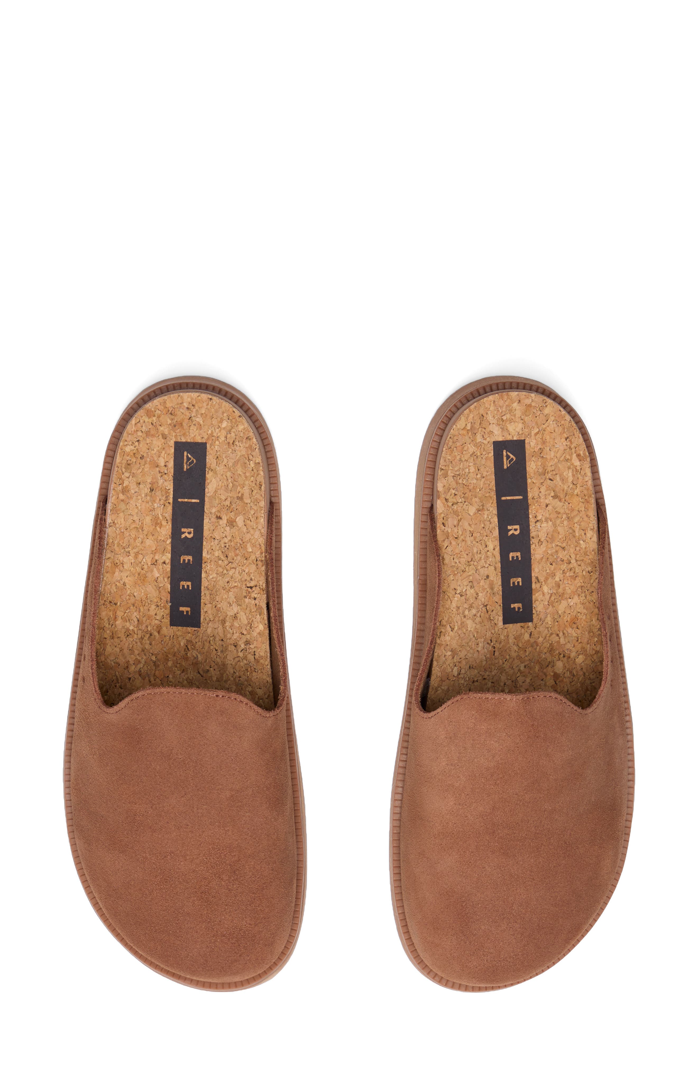 Reef Vista Skye Platform Clog, Alternate, color, Walnut Suede