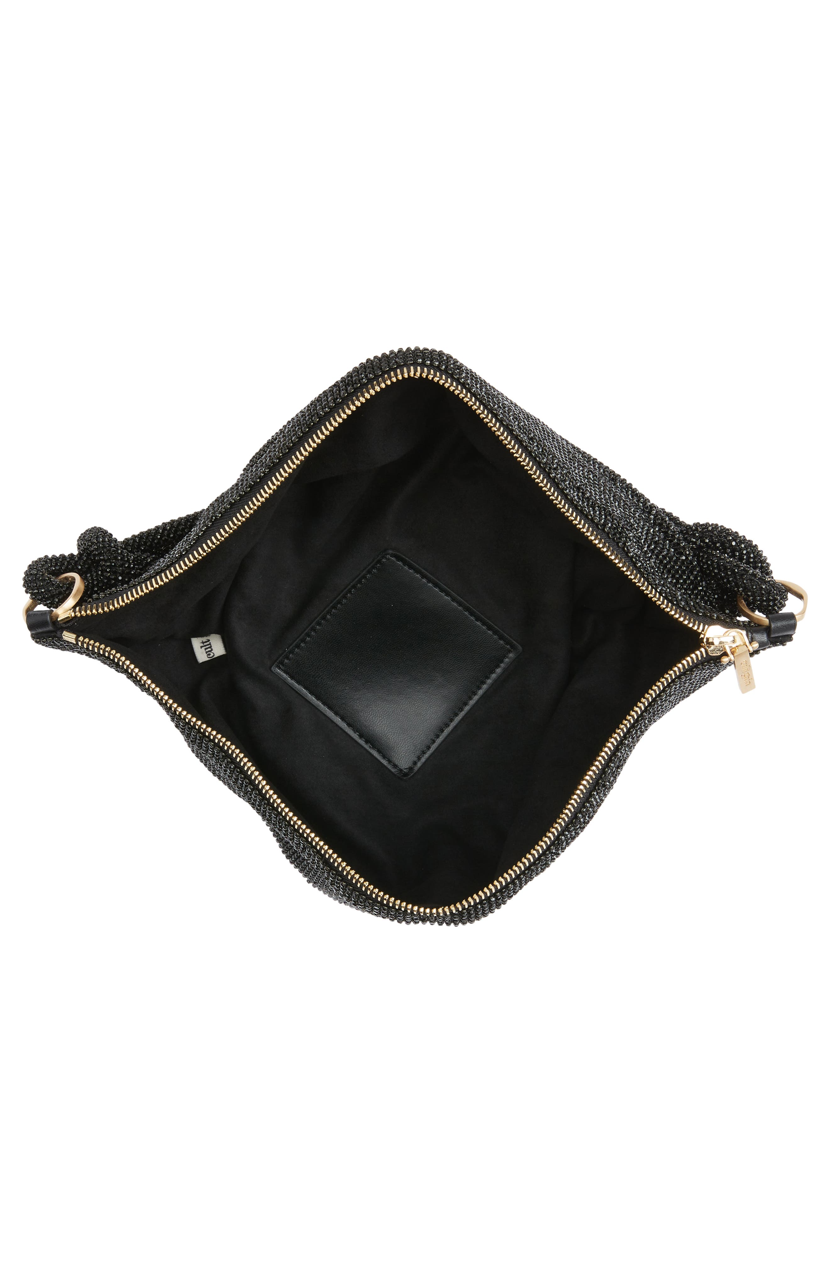 Cult Gaia Mini Hera Rhinestone Shoulder Bag, Alternate, color, 
