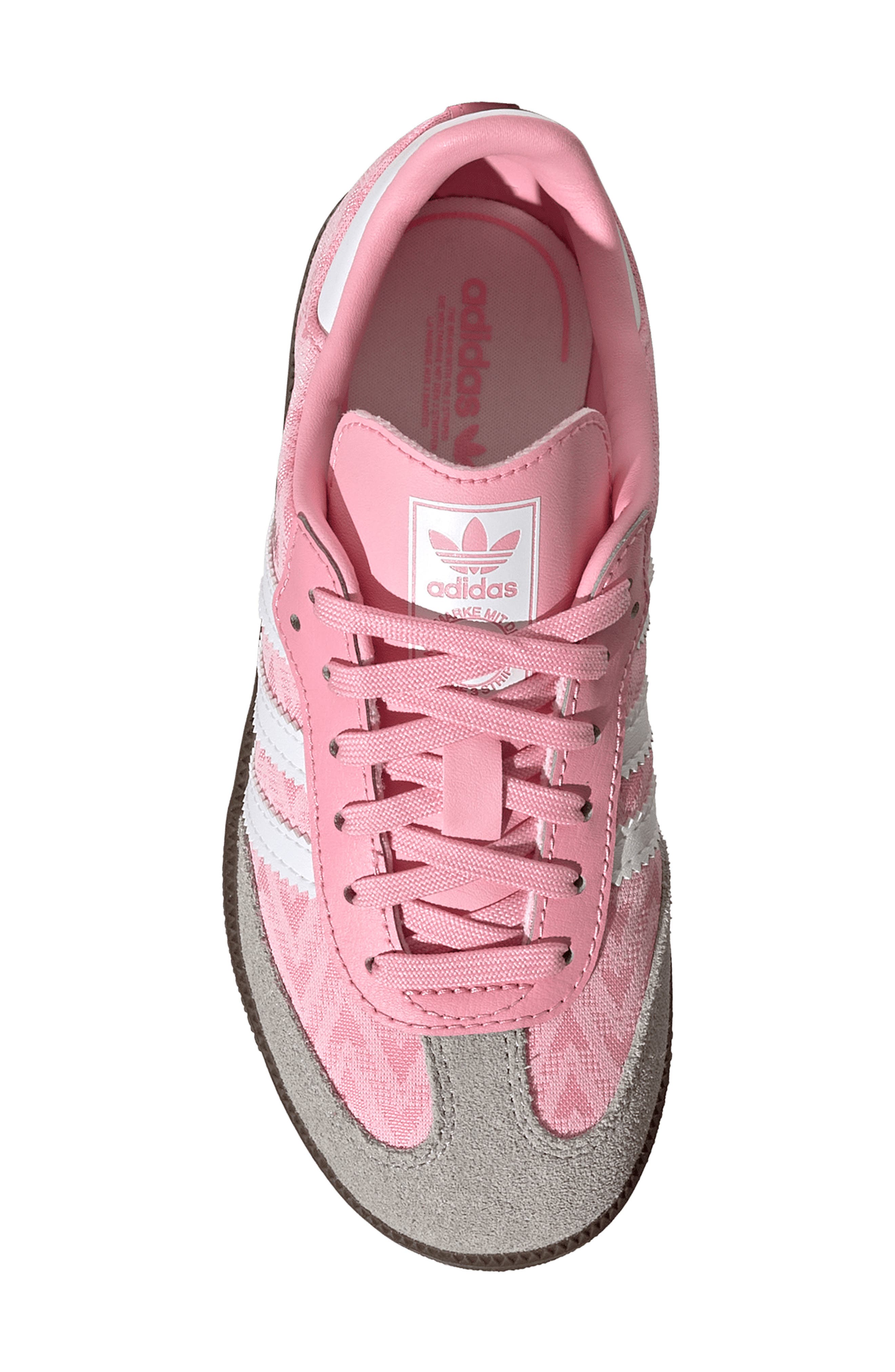 Kids' Samba OG Sneaker, Alternate, color, LIGHT PINK/ WHITE/ GUM