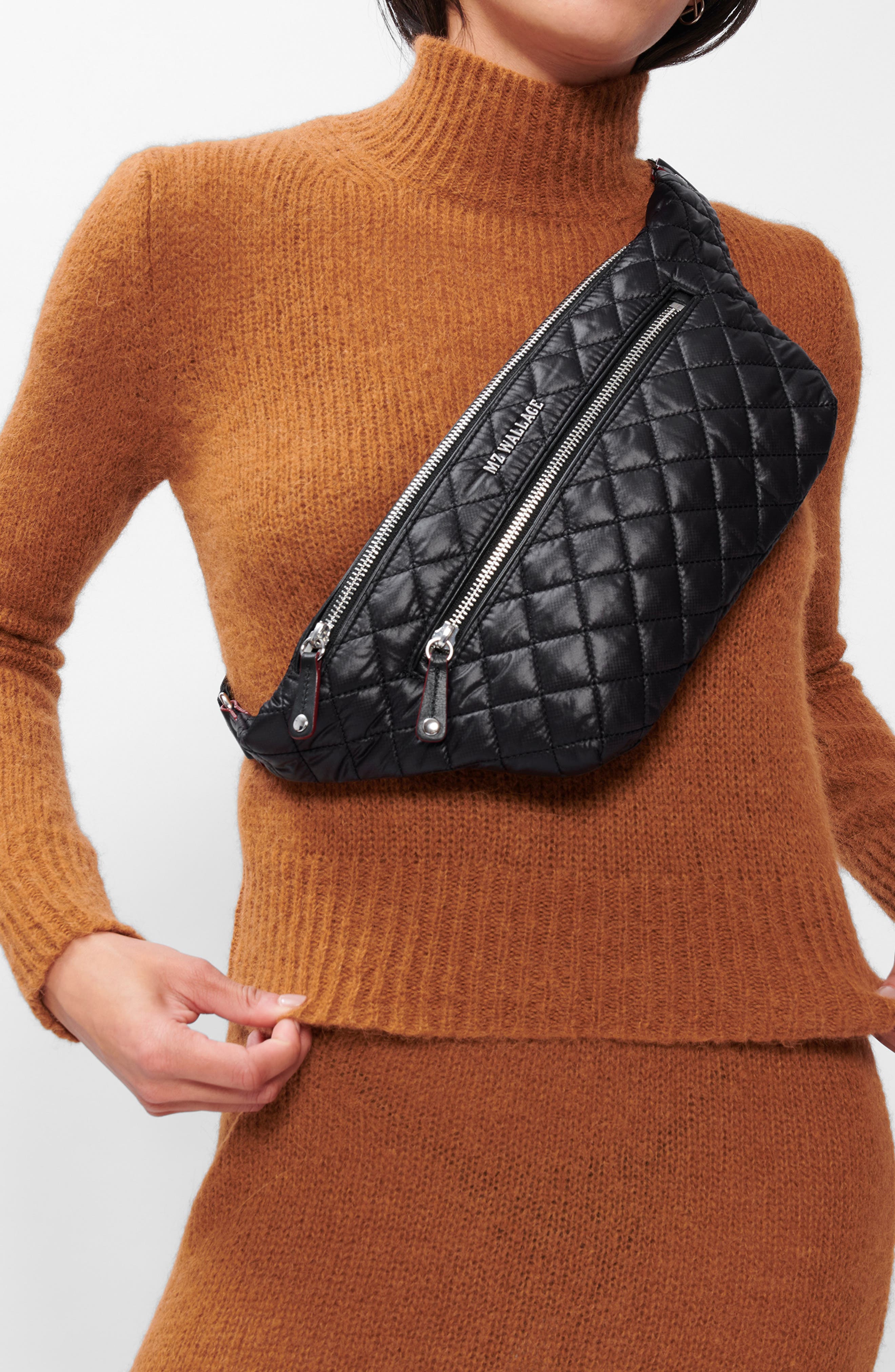 MZ Wallace Crosby Quilted Belt Bag, Alternate, color, 