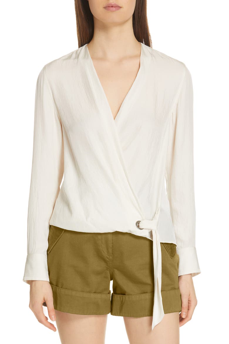 Felix Wrap Top, Main, color, ANTIQUE WHITE