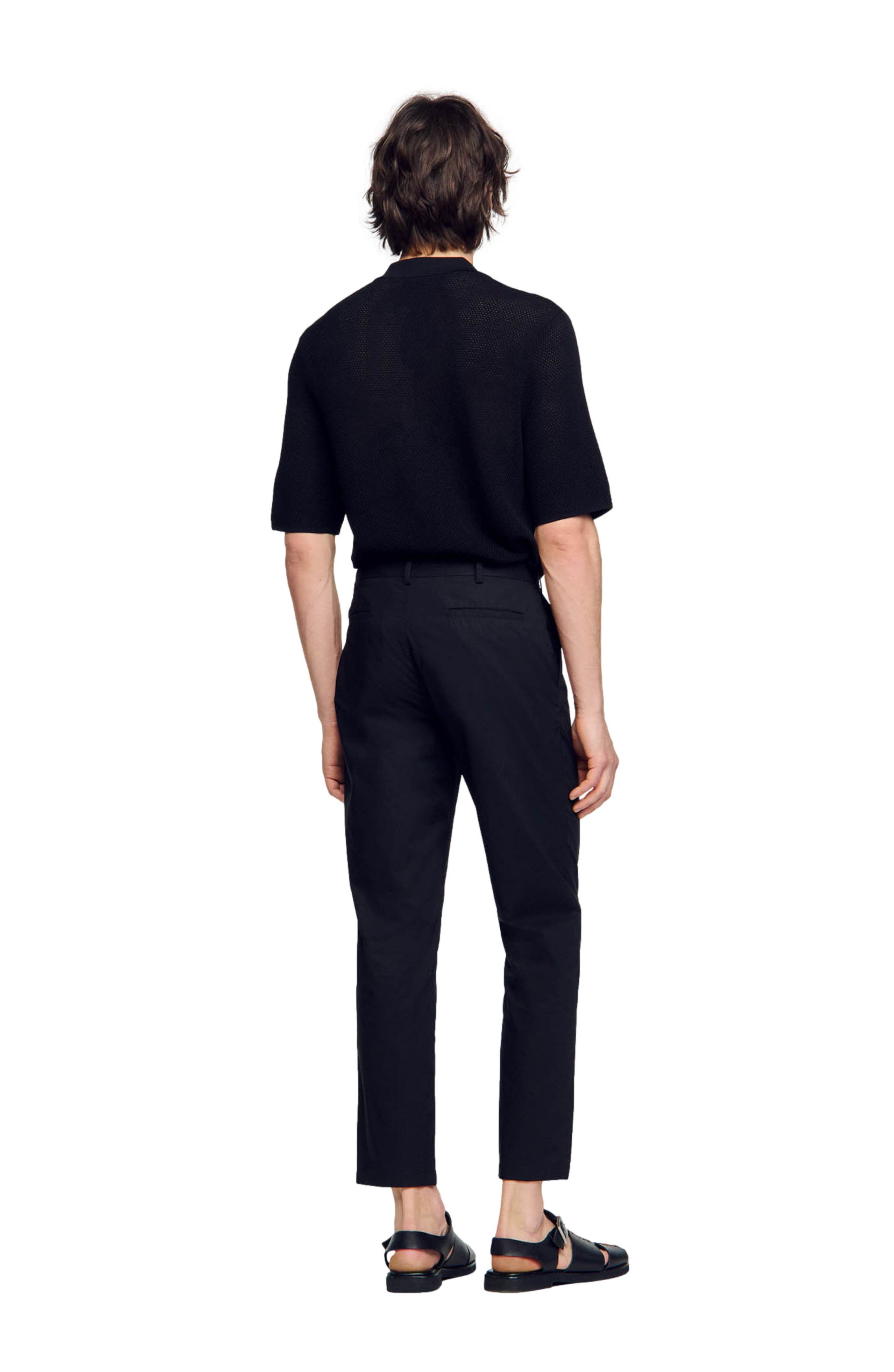 Cotton tapered trousers - image 2