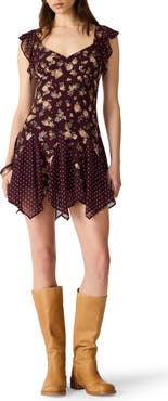 Steve Madden Tanisha Floral Print Minidress