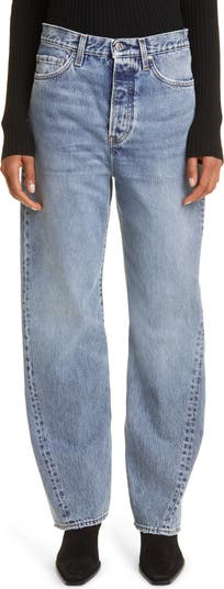 TOTEME Twisted Seam High Waist Straight Leg Jeans | Nordstrom