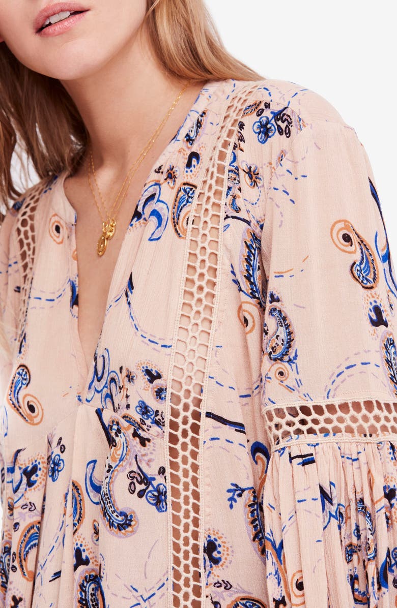 Free People Just the Two of Us Floral Tunic, Alternate, color, 