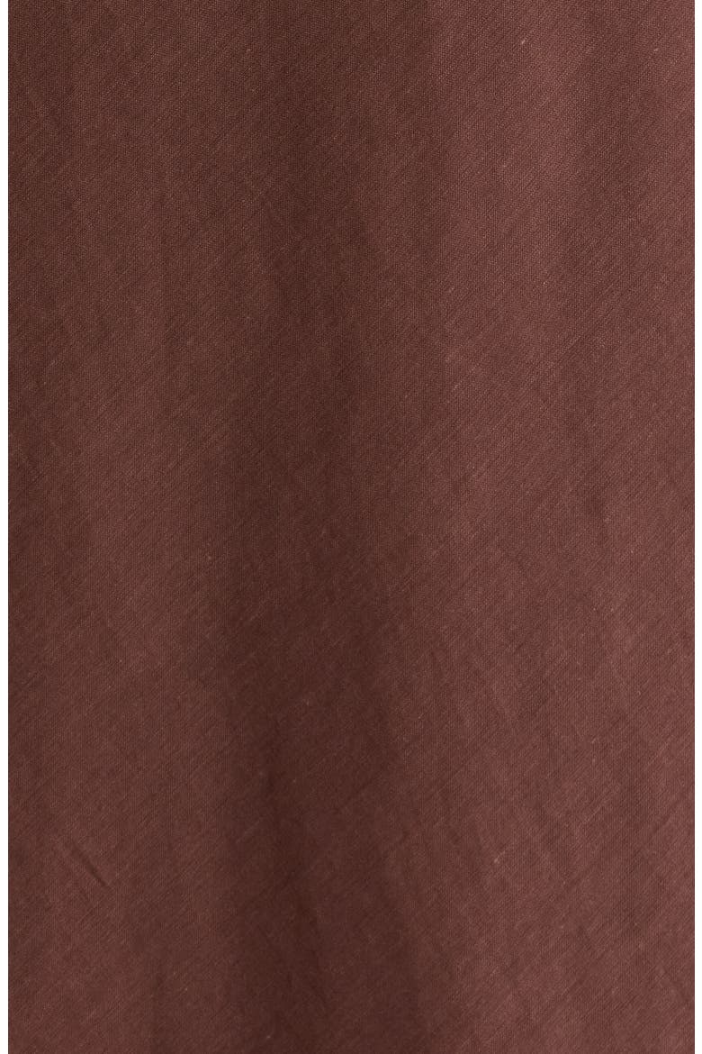 Lace Trim Midi Dress, Alternate, color, CHICORY COFFEE