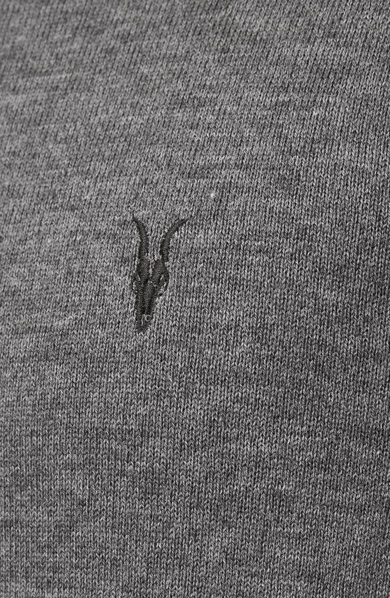 AllSaints Kilburn Mock Neck Wool Blend Quarter Zip Sweater, Alternate, color, 