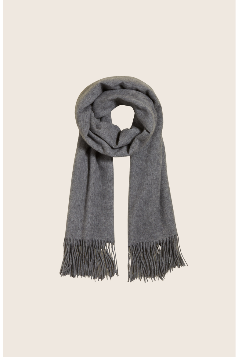 Cleo Cashmere Scarf, Alternate, color, Heather Grey