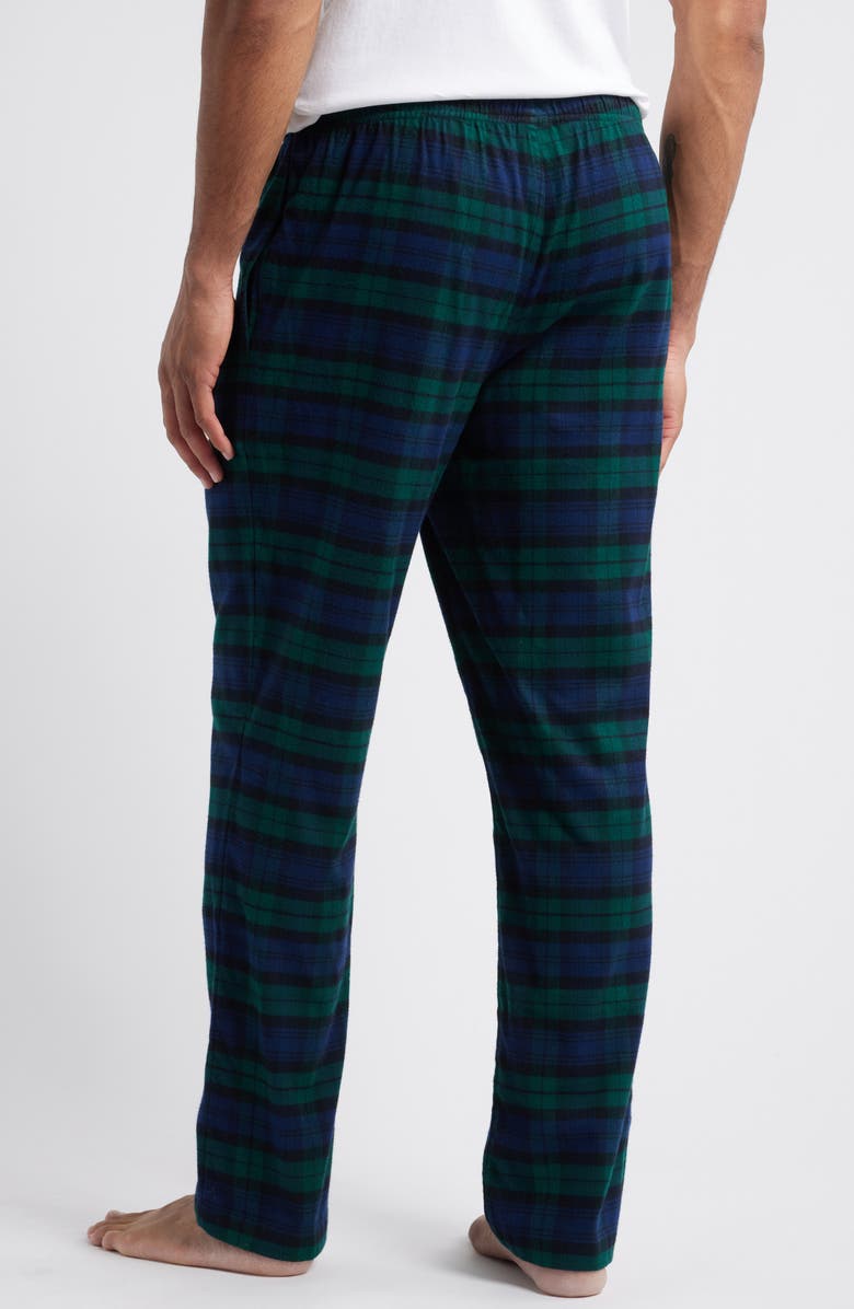 vineyard vines Holiday Print Flannel Lounge Pants, Alternate, color, Charleston Green