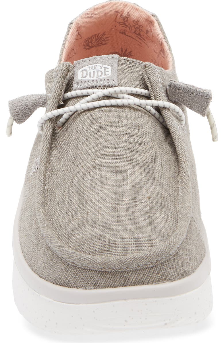 Hey Dude Wendy Peak Chambray Slip-On Moc Toe Shoe, Alternate, color,