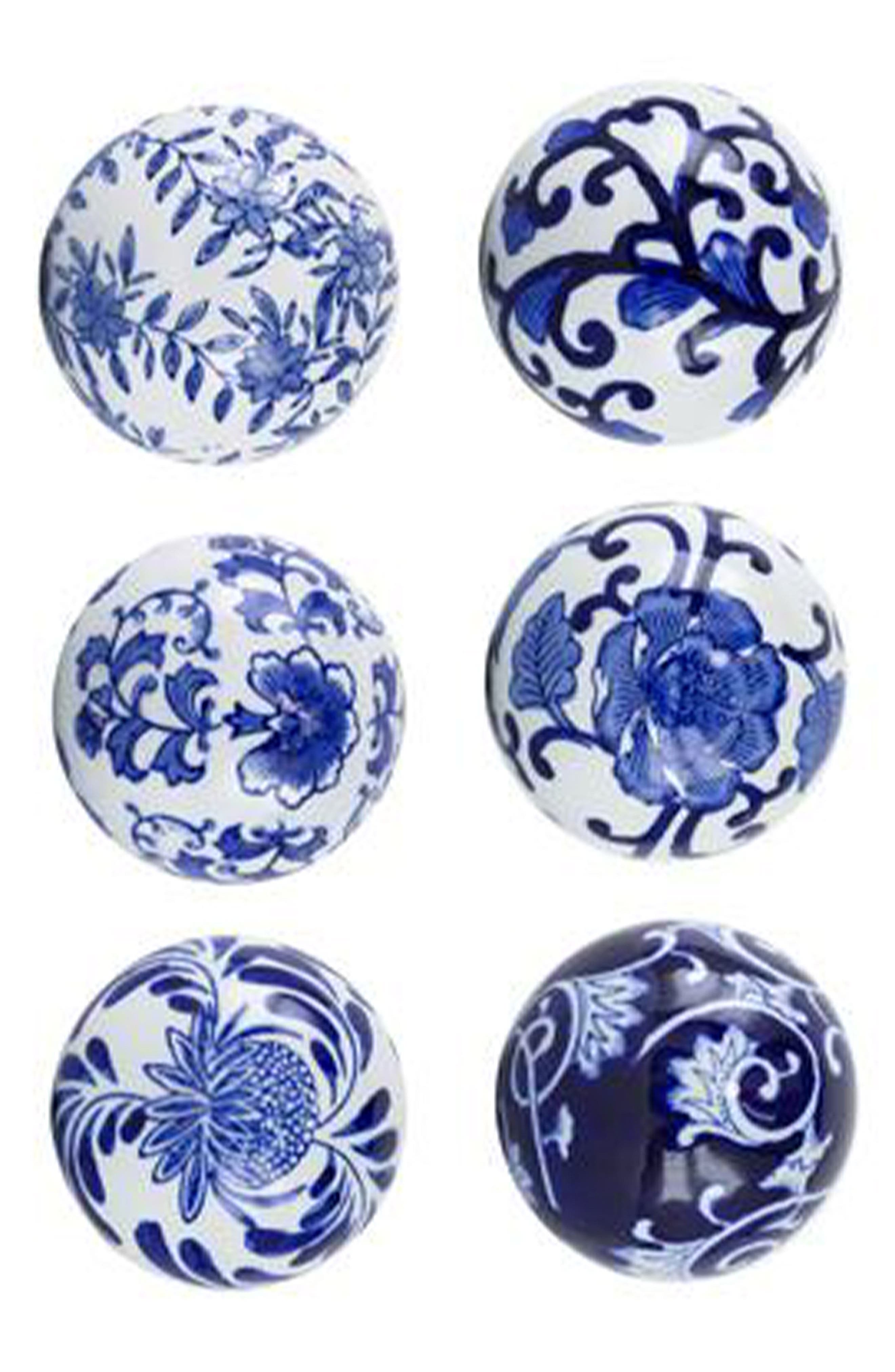 A & B Home Aline Set of 6 Decorative Orbs