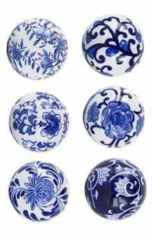 A & B Home Aline Set of 6 Decorative Orbs