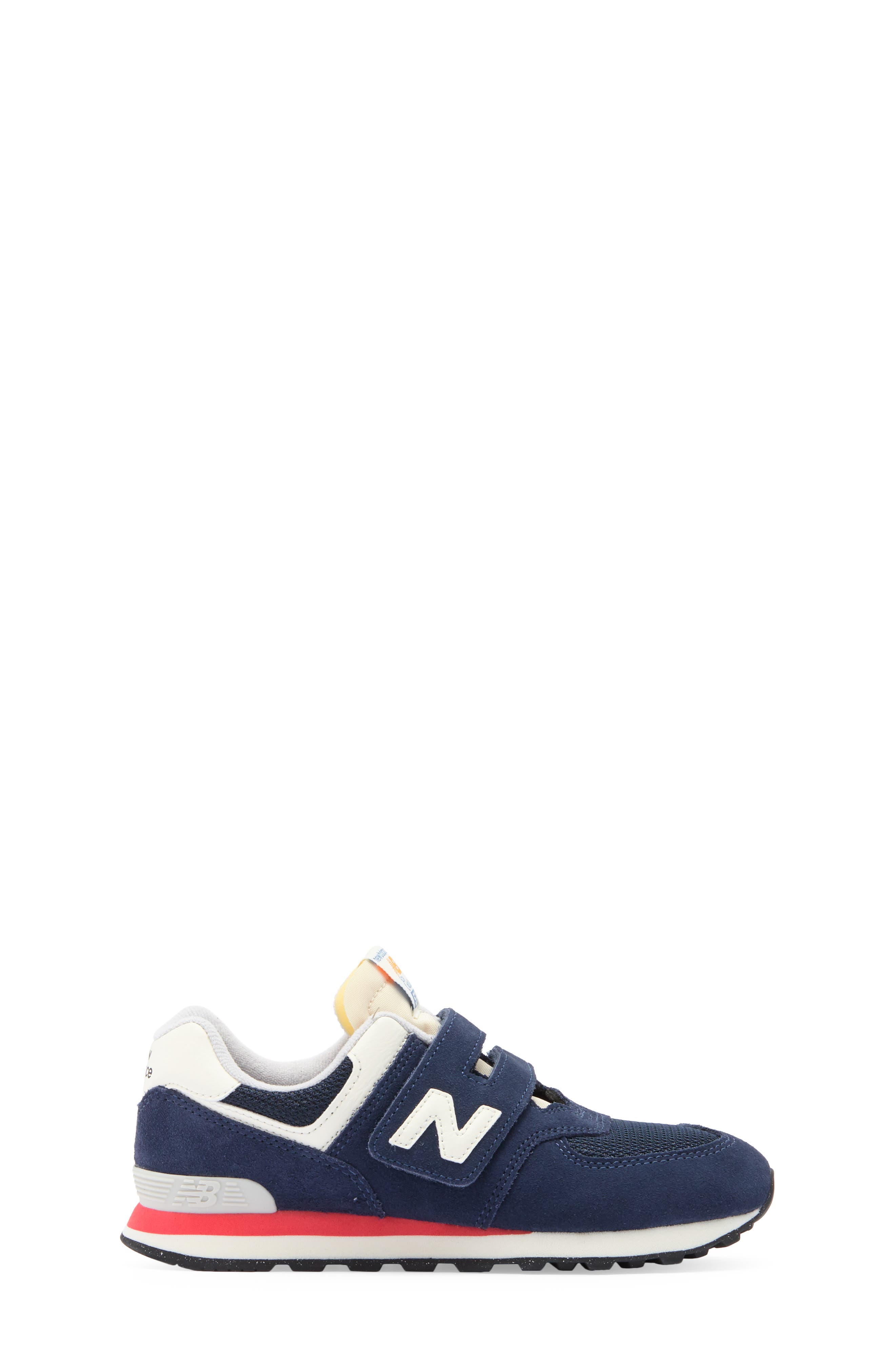 New Balance Kids' 574 Sneaker, Alternate, color, Nb Navy/ Blast Red