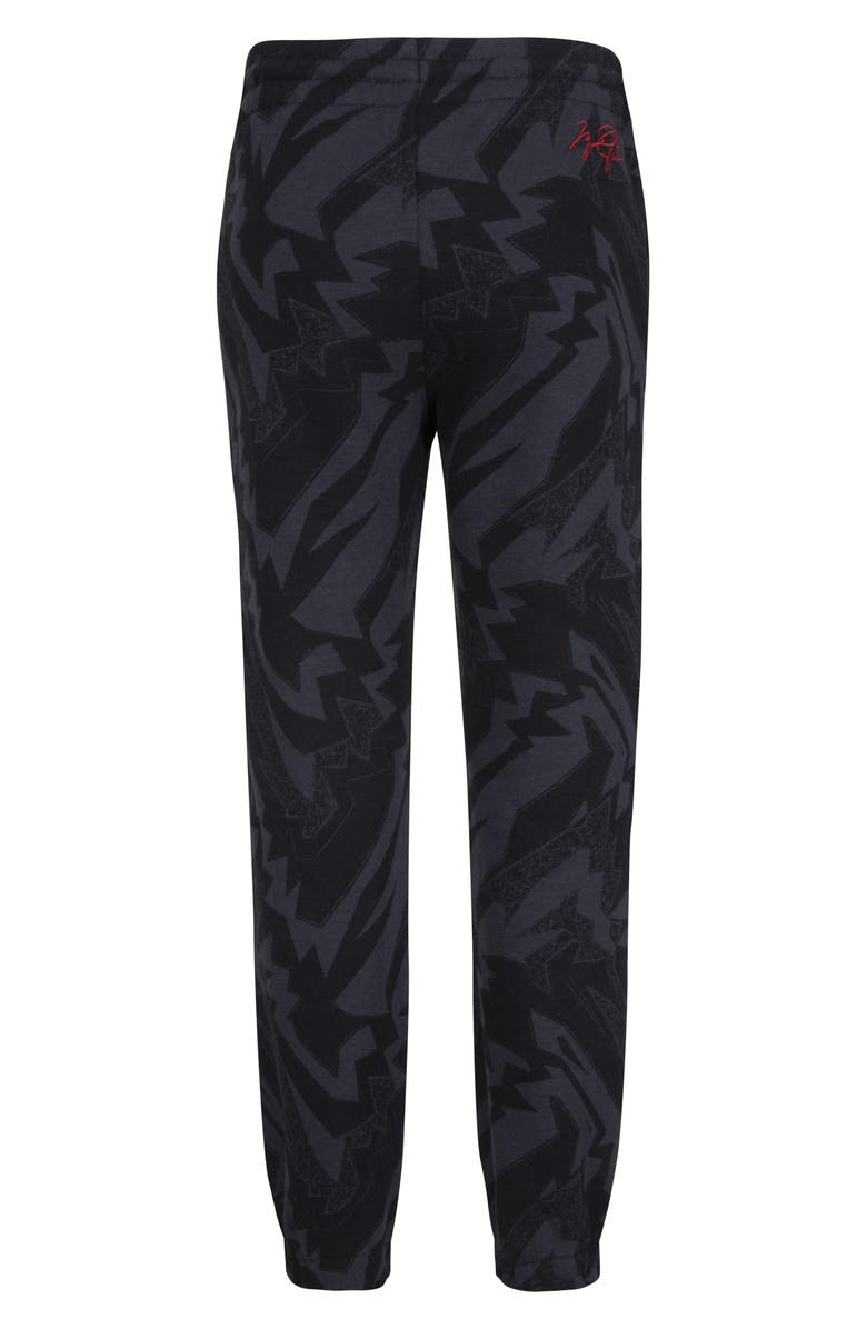 Jordan Kids' Essentials Allover Print Fleece Joggers, Alternate, color, Black