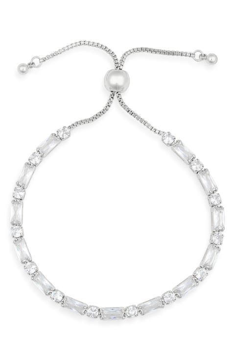 Cubic Zirconia Adjustable Bracelet