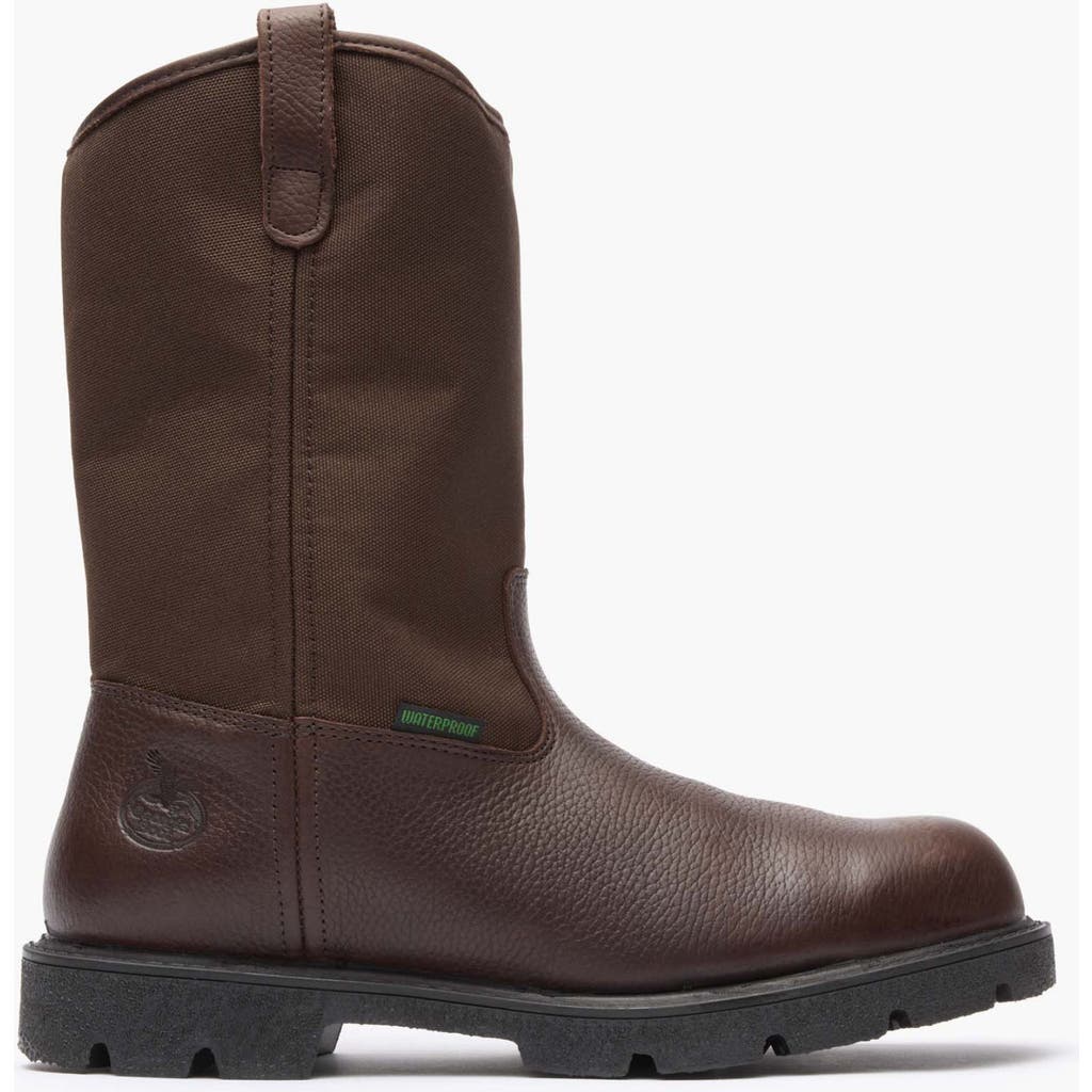 Georgia Boot Homeland Steel Toe Waterproof Wellington in Brown  product