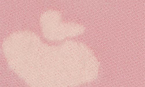 Mavrans Heart Jacquard Sweater Shorts In Pink/brown