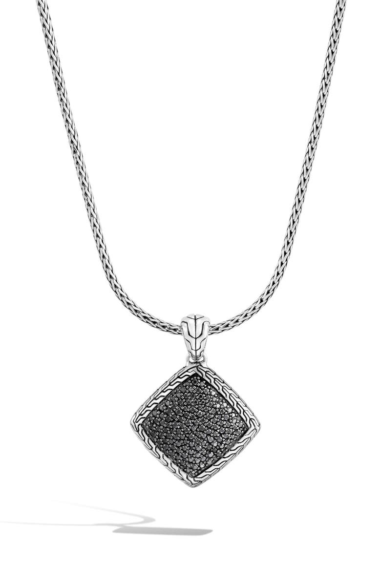 John Hardy Classic Chain Square Pendant Necklace, Alternate, color,