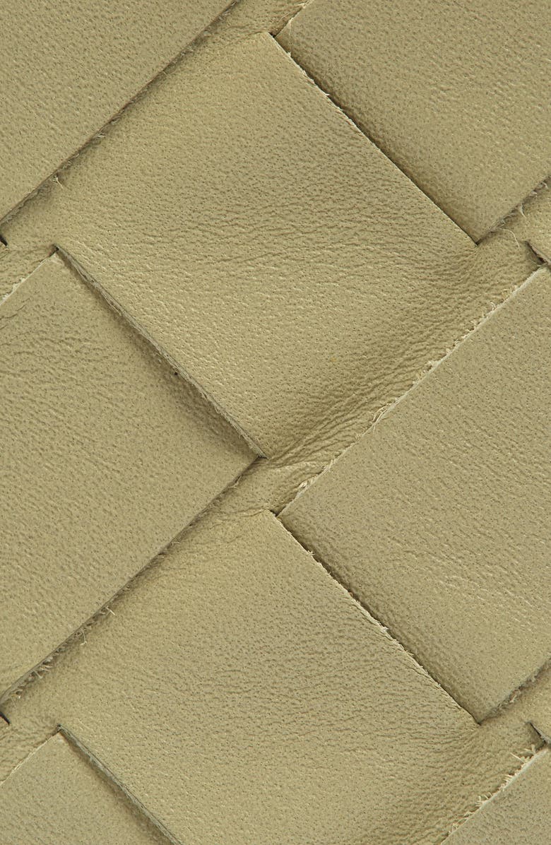 Bottega Veneta Intrecciato Weave Reversible Belt, Alternate, color, Travertine/ Parakeet/ Silver