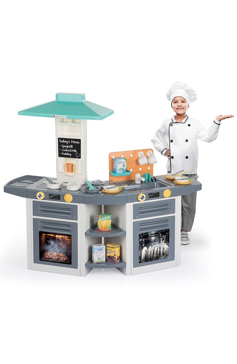 Dolu XL Kitchen Set 37 Pieces Toy Cooking Center, Kid 3+, Alternate, color, Multicolored