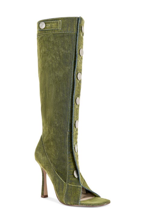 Kazuki Peep Toe Stiletto Boot (Women)