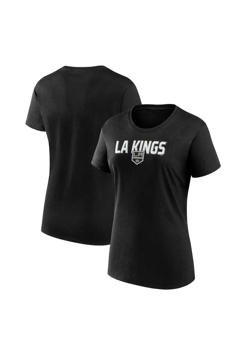 Women's Logo Athletic Black Los Angeles Kings Launch Scoop Neck T-Shirt, Main, color, Black