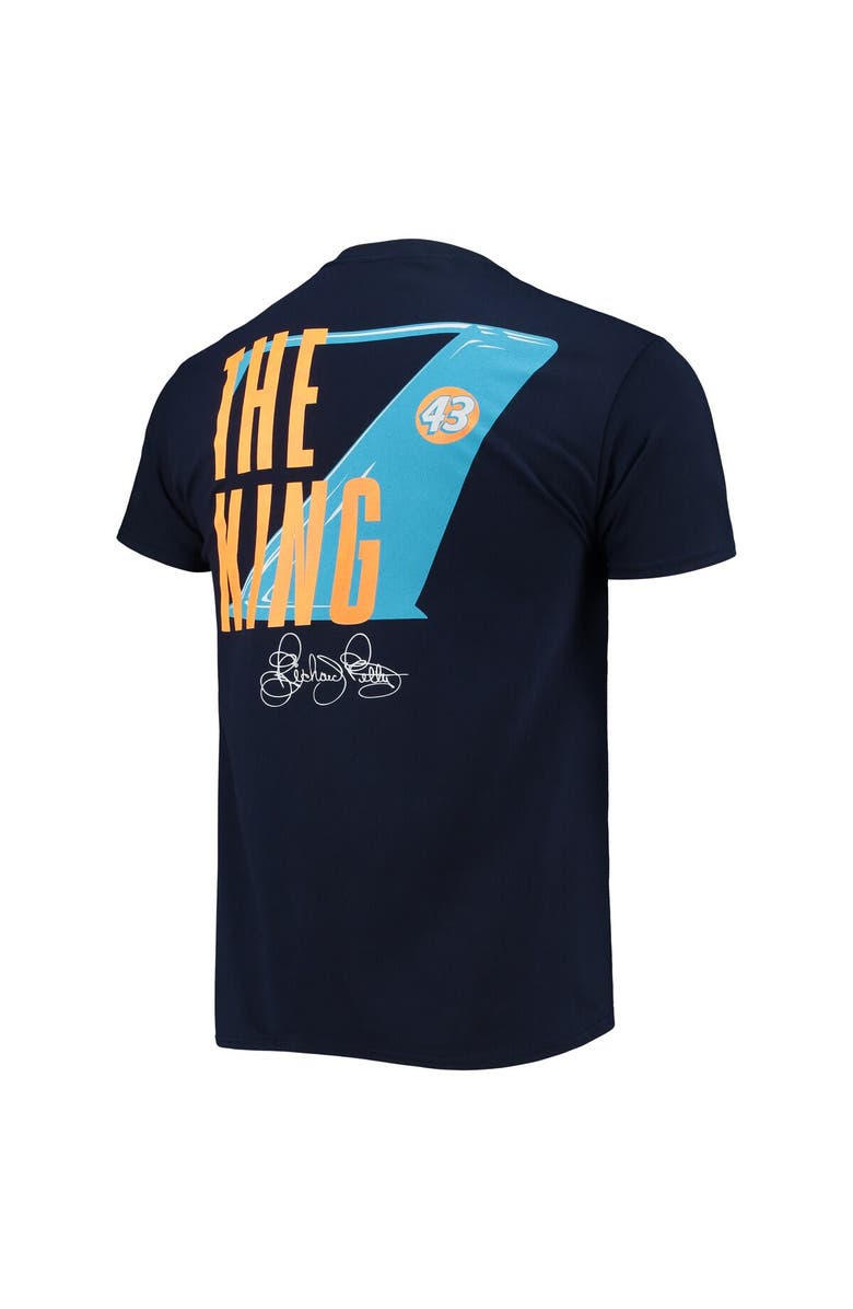 CHECKERED FLAG Men's Checkered Flag Navy Richard Petty 7x Champion T-Shirt, Alternate, color,