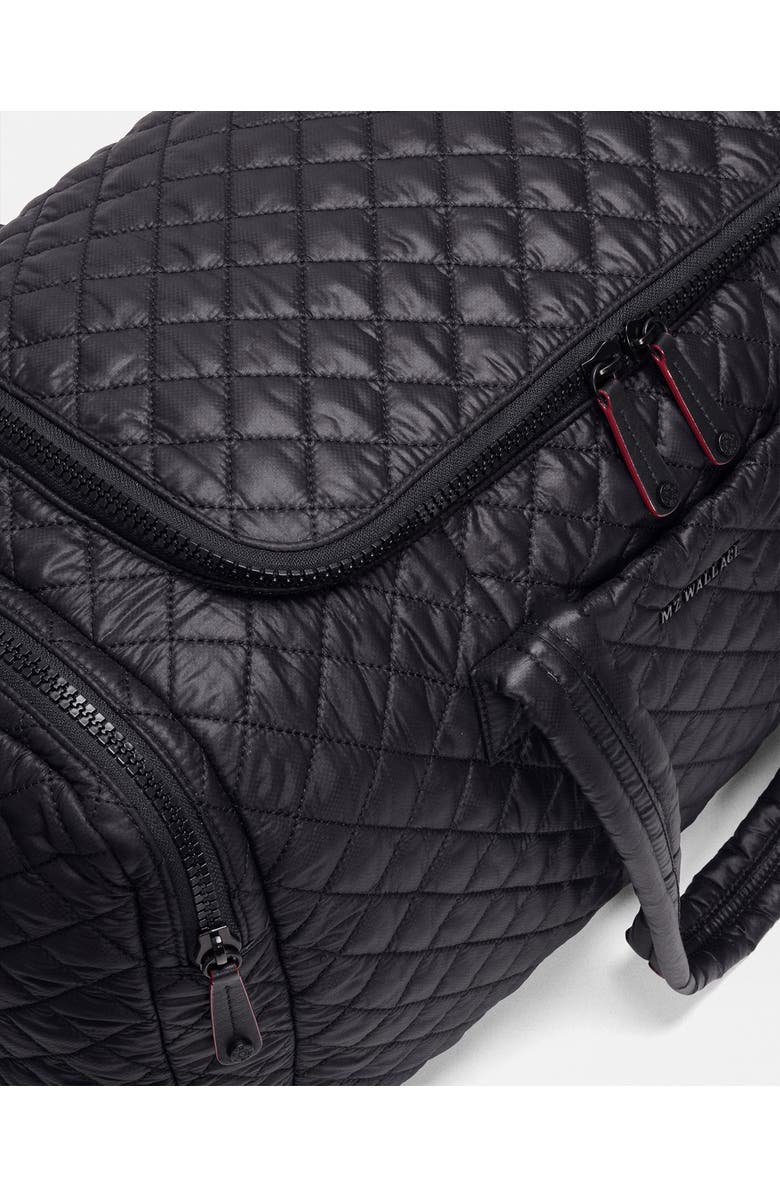 MZ Wallace Metro Team Quilted Nylon Duffle Bag, Alternate, color, Black