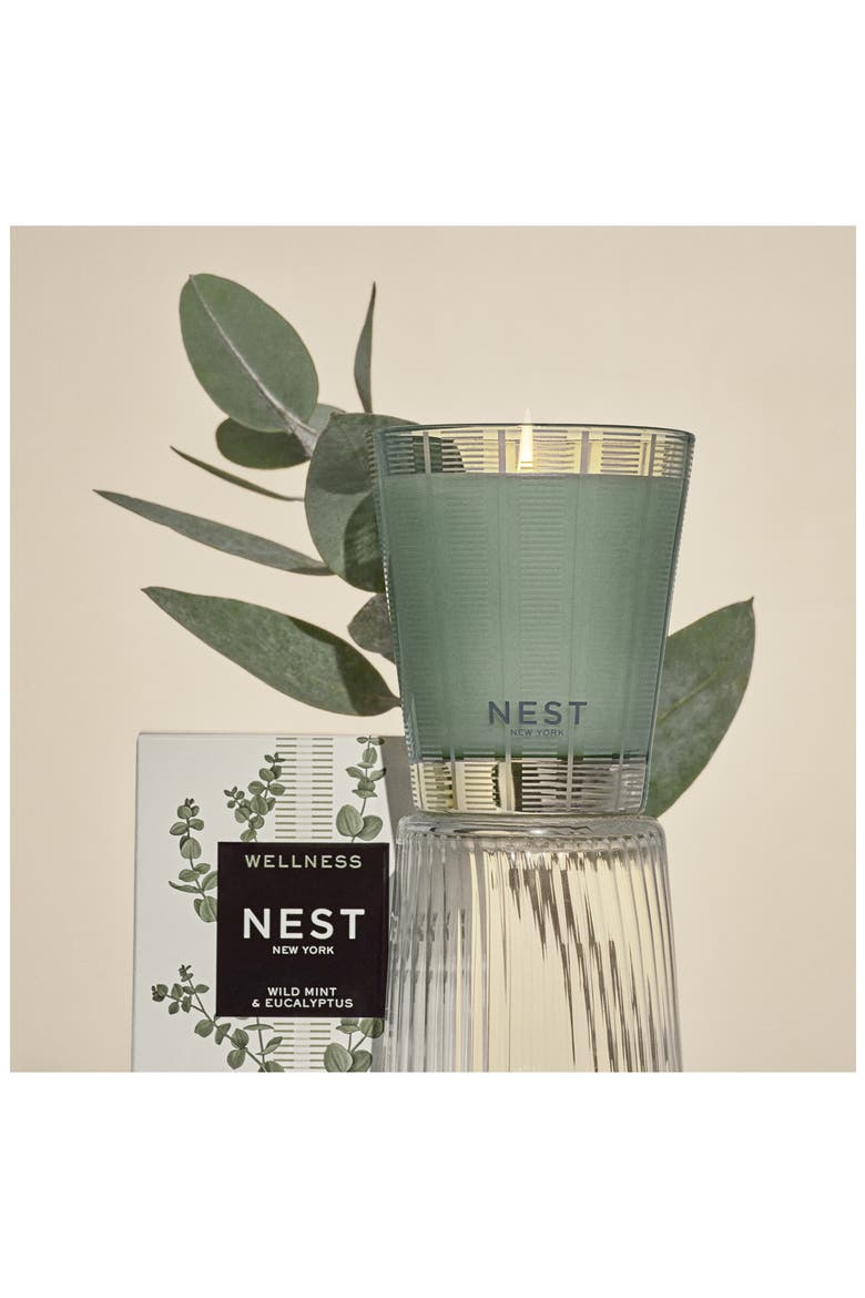 Wild Mint & Eucalyptus Scented Candle, Alternate, color, NO COLOR