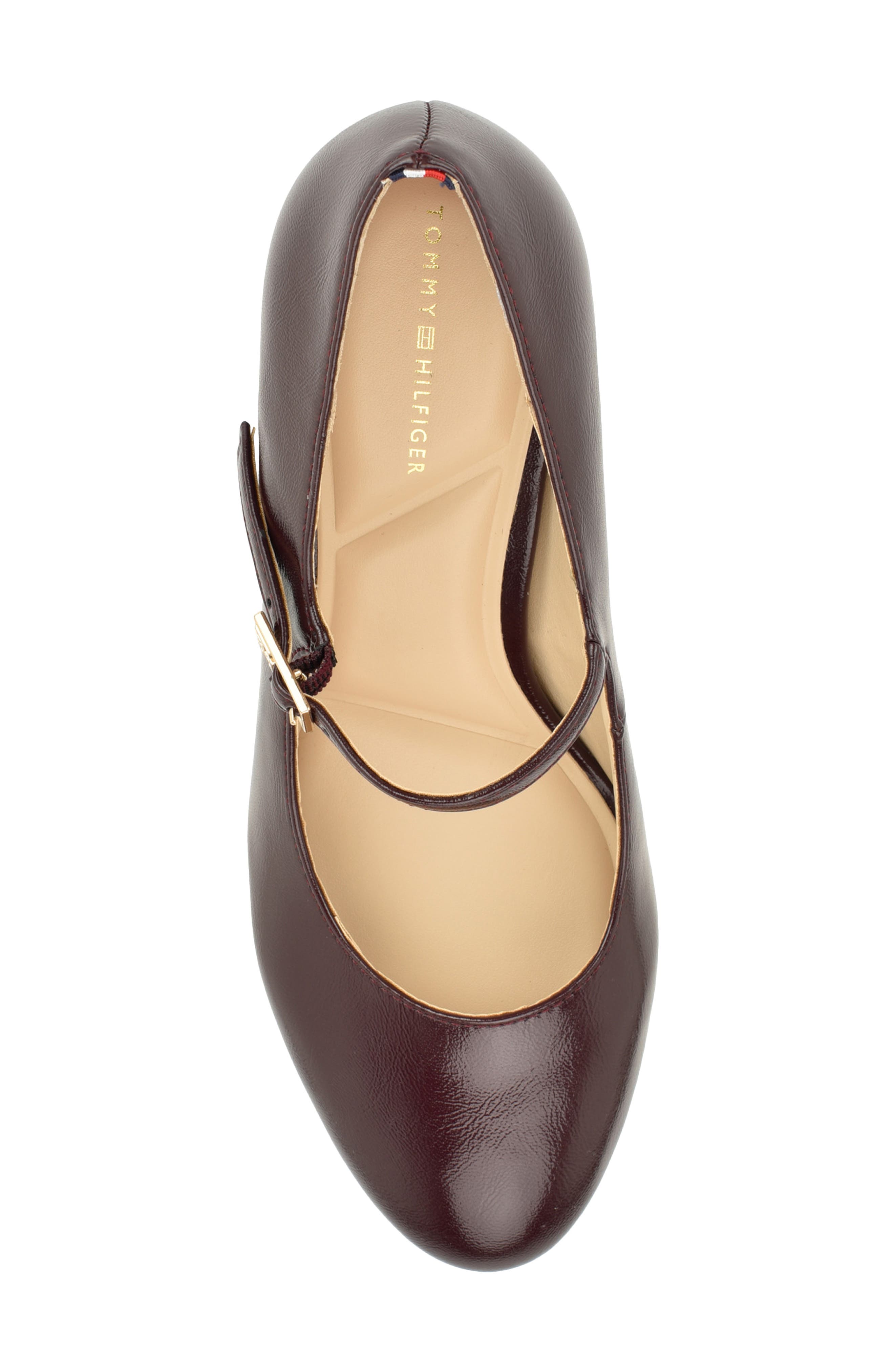 Sloane Faux Leather Mary Jane Pump, Alternate, color, DEEP MERLOT