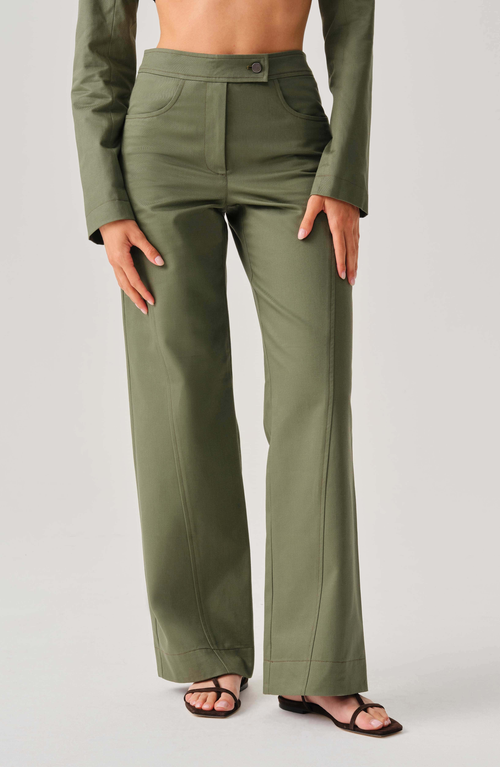 Leman Mercer Sloane Pant In Green