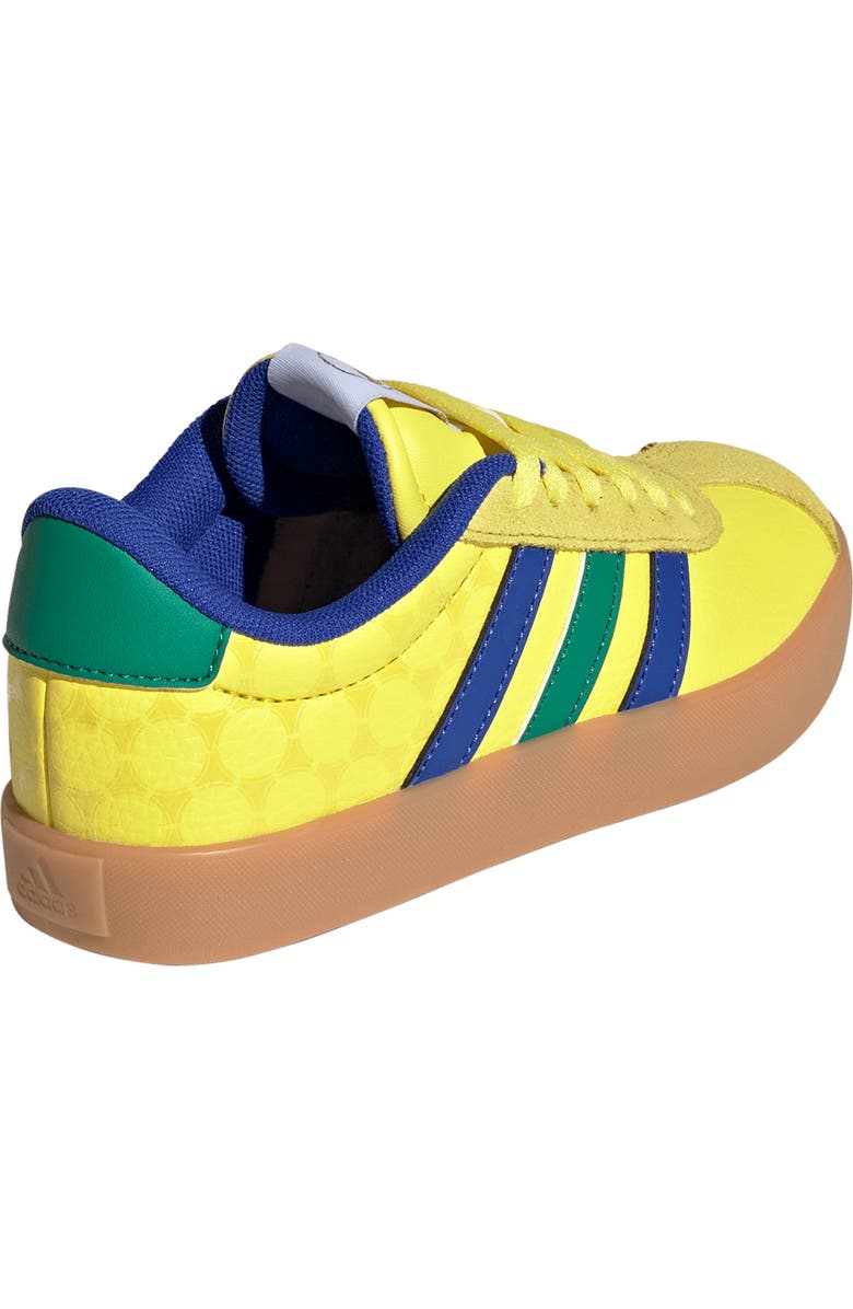 adidas Kids' VL Court 3.0 Sneaker, Alternate, color, Bright Yellow/ Blue/ Green