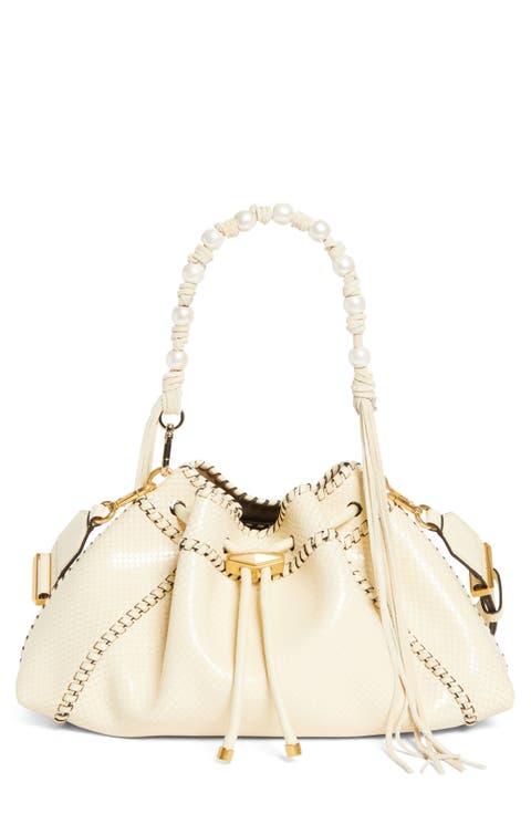 Bon Bon Fringe East/West Bucket Bag