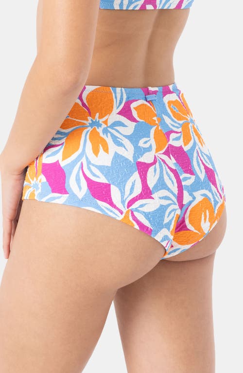 Roxy Topanga Canyon High Waist Bikini Bottoms In Multi