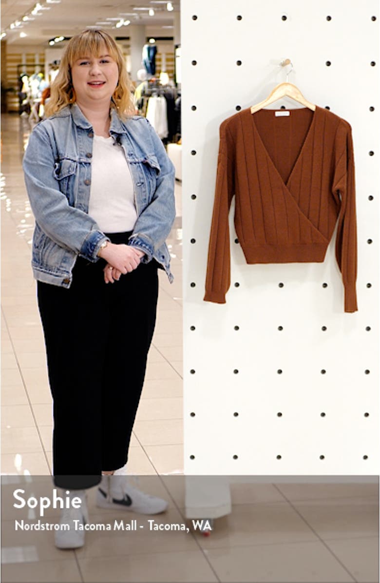 Rib Wrap Sweater, sales video thumbnail