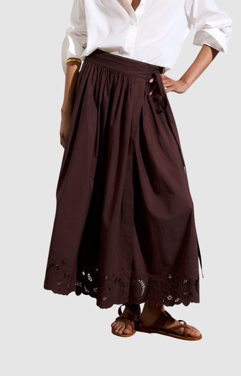 Guillaume Wrap Maxi Skirt