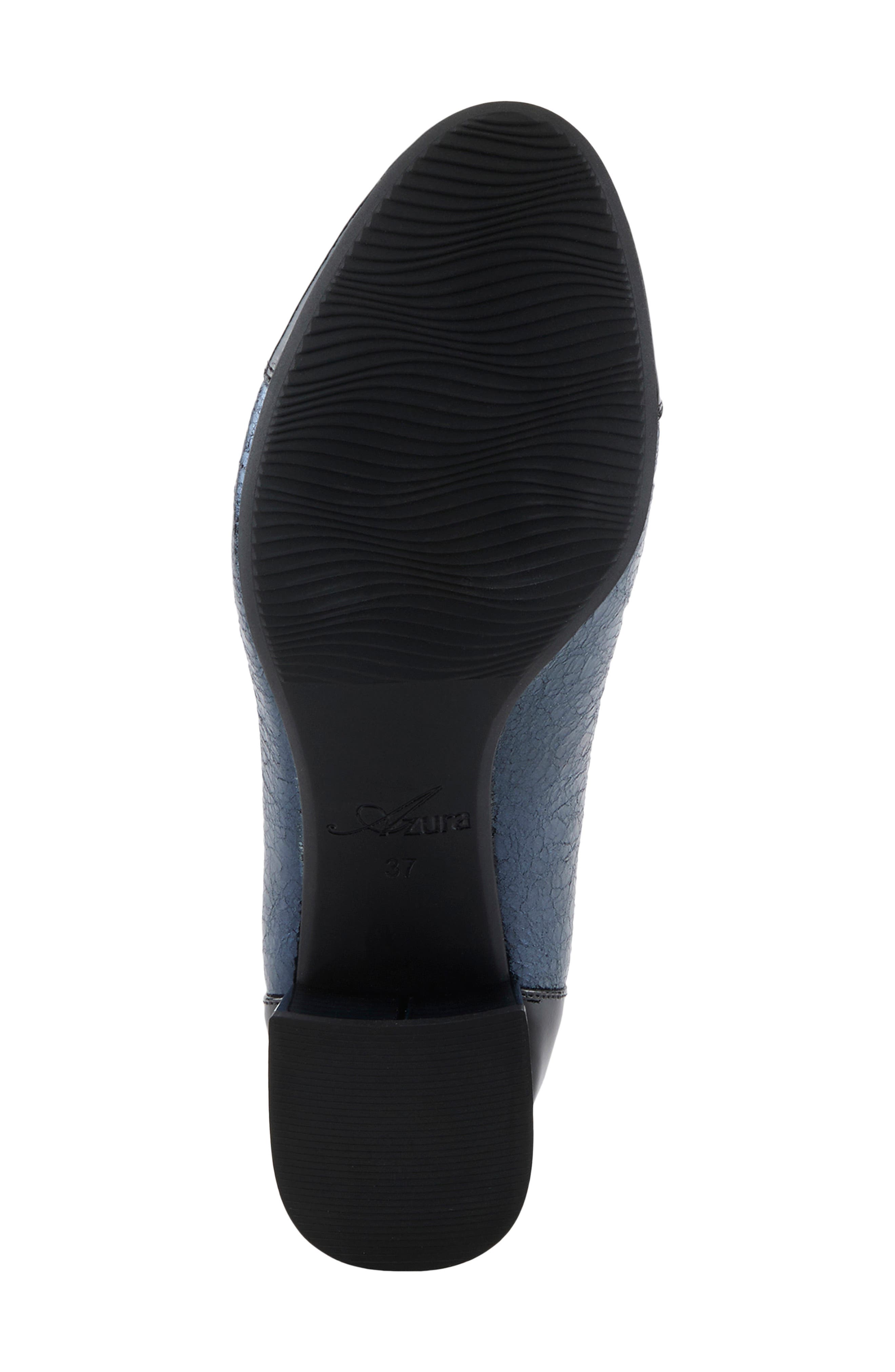 Babysteps Two-Tone Cap Toe Pump, Alternate, color, NAVY METALLIC