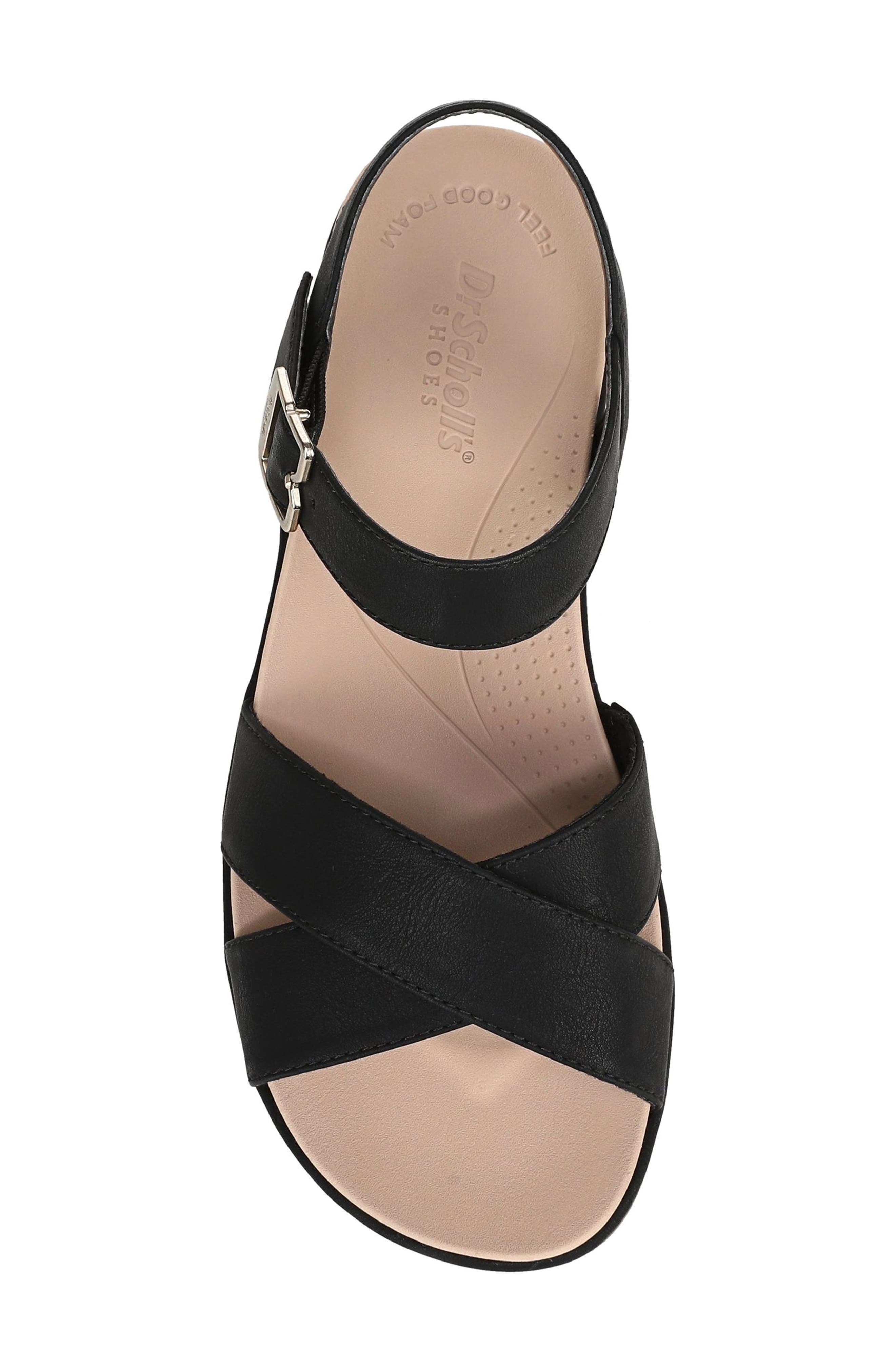 Dr. Scholl
s Free Love Ankle Strap Platform Slide Sandal, Alternate, color, Black