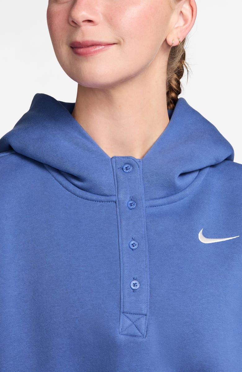 Nike Sportswear Phoenix Fleece Crop Sweatshirt, Alternate, color, Light Medium Blue/ Sail