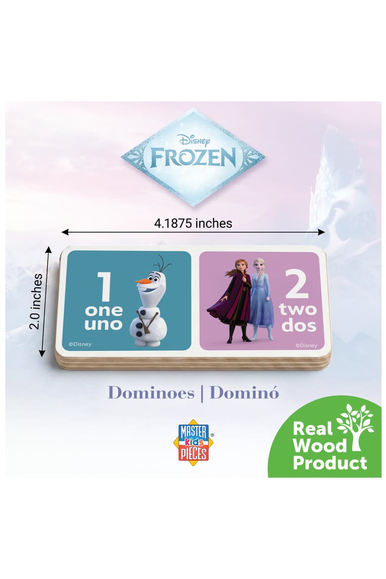 Disney - Frozen Wood Dominoes, Alternate, color, Multicolor