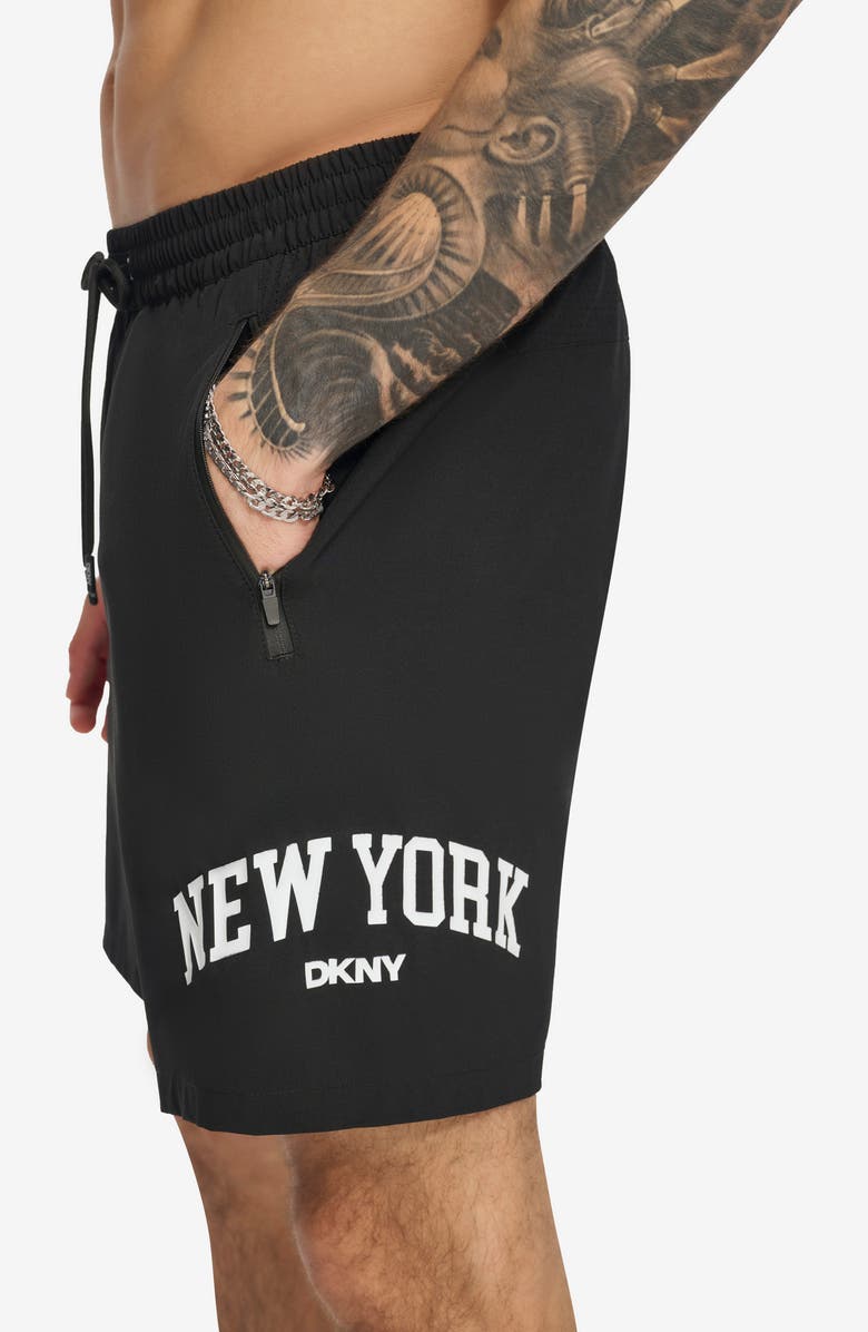 DKNY NY Core Volley Swim Trunks, Alternate, color,