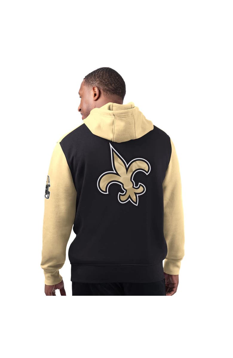STARTER Men's Starter Black New Orleans Saints Extreme Pullover Hoodie, Alternate, color, Black