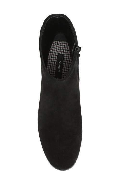 Vince Elora Lugged Plain Toe Bootie In Black